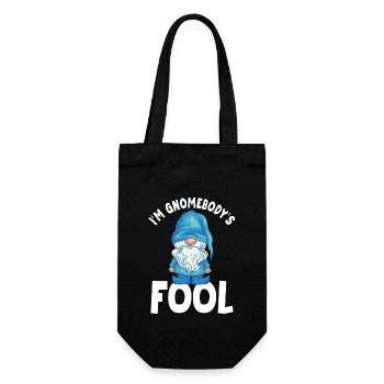 Drôle de gnome disant nains de jardin - Sac à bouteille - noir - Devant
