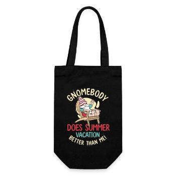 Drôle de gnome vacances d’été - Sac à bouteille - noir - Devant