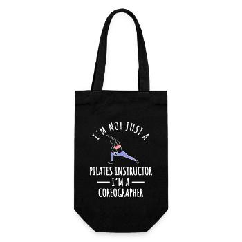 Pilates Trainer - Geschenkbeutel für Flaschen - Schwarz - Vorne