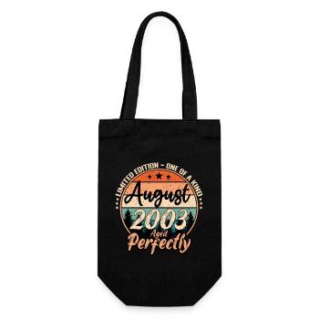 August 2003 anniversary 2003 legends August - Gift Bag for Bottles - black - Front