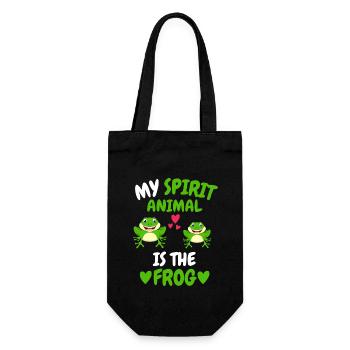 Toads Animal Lovers Amphibians Gift Frog - Gift Bag for Bottles - black - Front