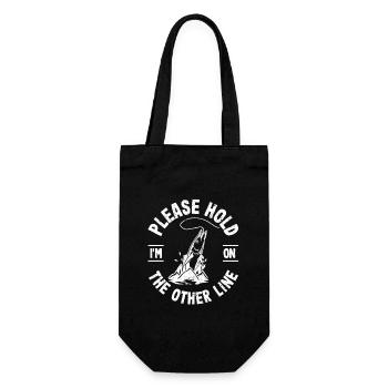 S’il vous plaît tenez je suis sur l’autre ligne Fish Fish Hook Fish - Sac à bouteille - noir - Devant