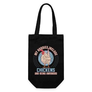 Mes passe-temps incluent les poulets - Sac à bouteille - noir - Devant
