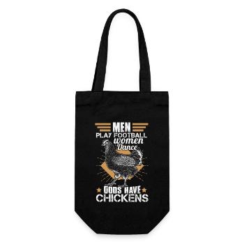 Les dieux ont des poulets - Sac à bouteille - noir - Devant