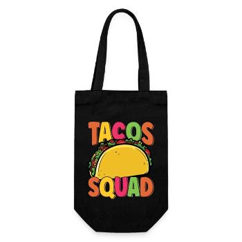 Festlicher Taco Squad Taco Day Matching Cinco De - Geschenkbeutel für Flaschen - Schwarz - Vorne