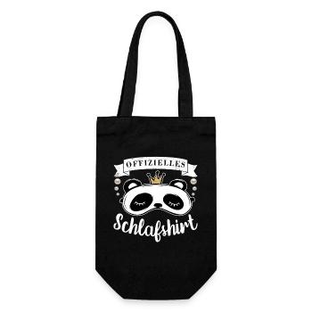 Offizielles Schlafshirt, Panda - Geschenkbeutel für Flaschen - Schwarz - Vorne