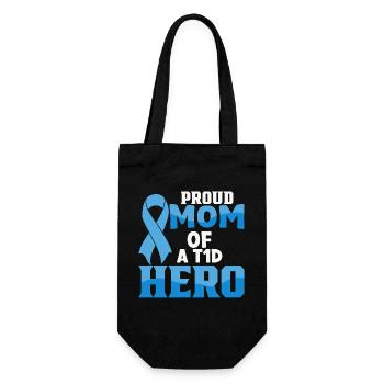 Diabetes Awareness Blue Diabetes Band Diabetes - Gift Bag for Bottles - black - Front