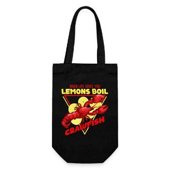 Cuisine cajun et écrevisse homard - Sac à bouteille - noir - Devant