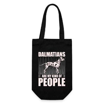 Dalmatians are my kind of people - Geschenkbeutel für Flaschen - Schwarz - Vorne