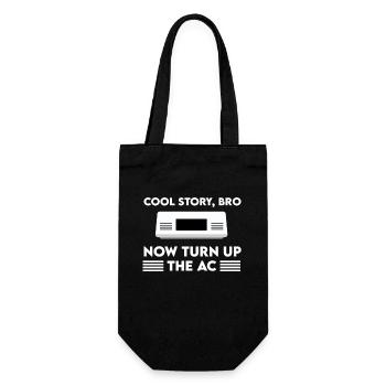 Funny Air ConditionerT-shirt - Gift Bag for Bottles - black - Front
