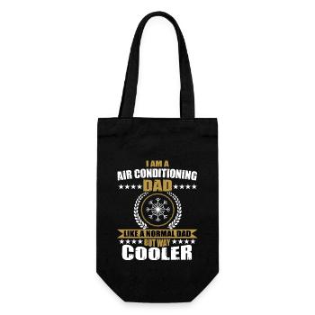 Air conditioners Papa - Gift Bag for Bottles - black - Front