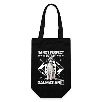 Je ne suis pas parfait mais mon dalmatien est - Sac à bouteille - noir - Devant