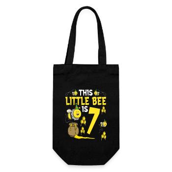 Anniversaire des abeilles pour les filles 7ème anniversaire Bee Party - Sac à bouteille - noir - Devant
