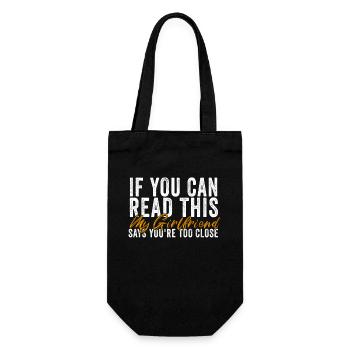 Wenn Sie das lesen können, sagen meine Freundin zu nah - Geschenkbeutel für Flaschen - Schwarz - Vorne