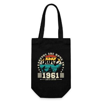 Juin 1961. Cadeau d'anniversaire juin 1961. June. - Sac à bouteille - noir - Devant