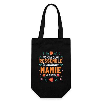 Fête Des Mères La Meilleure Mamie Du Monde - Sac à bouteille - noir - Devant