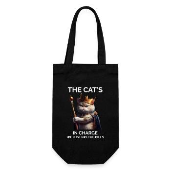 The Cats in Charge Royal Cat - Gift Bag for Bottles - black - Front