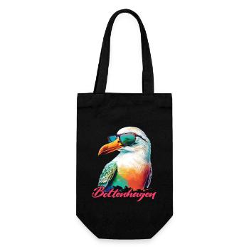 Boltenhagen holiday cool seagull with sunglasses - Gift Bag for Bottles - black - Front
