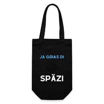 Ja Grias Di - Geschenkbeutel für Flaschen - Schwarz - Vorne