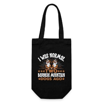 Bernese Mountain Dog - Gift Bag for Bottles - black - Front