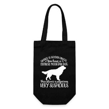 Bernese Mountain Dog - Gift Bag for Bottles - black - Front