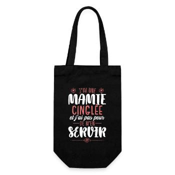 Fête Des Mères Petite Fille Mamie Humour - Sac à bouteille - noir - Devant