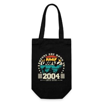 Juin 2004. Cadeau d'anniversaire juin 2004. June. - Sac à bouteille - noir - Devant