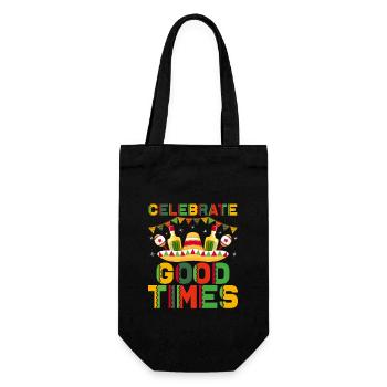 Celebrate Good Times Cinco De Mayo Fiesta Tacos - Geschenkbeutel für Flaschen - Schwarz - Vorne