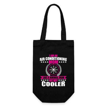Air conditioners Mama - Gift Bag for Bottles - black - Front