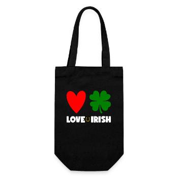 Accessoires de la Saint-Patrick Irlande Shamrock Décoration - Sac à bouteille - noir - Devant