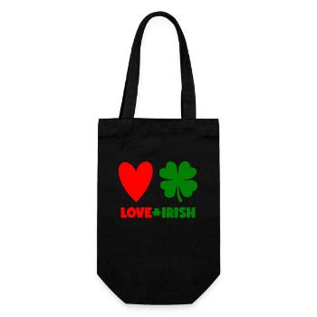 Accessoires de la Saint-Patrick Irlande Shamrock Décoration - Sac à bouteille - noir - Devant