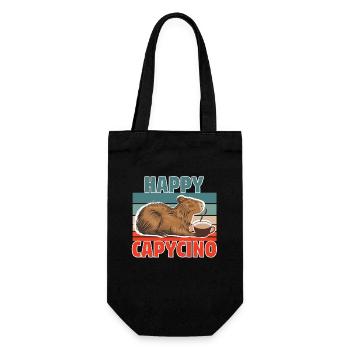 Capybara Capybara Café Cappybara Fans - Sac à bouteille - noir - Devant