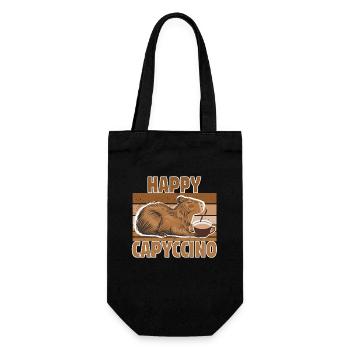 Capybara Capybara Café Cappybara Fans - Sac à bouteille - noir - Devant