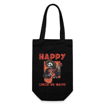 Cheerful Cinco de Mayo - Gift Bag for Bottles - black - Front