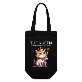 Cat Lady - Drôle - Sac à bouteille - noir - Devant