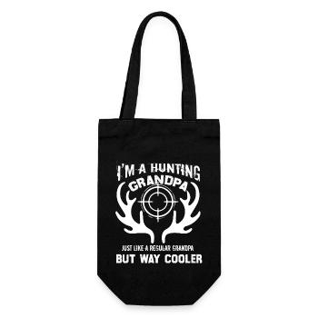 Hunting Hunting Grandpa Cooler - Gift Bag for Bottles - black - Front
