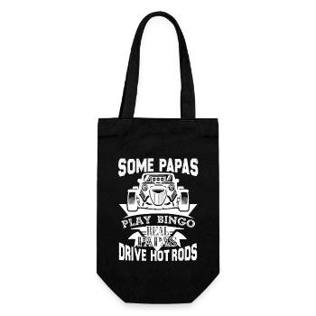 Hot Rod Real Papas Drive Hot Rods - Gift Bag for Bottles - black - Front