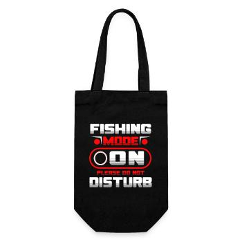 Fishing Mode On Please Do Not Disturb - Geschenkbeutel für Flaschen - Schwarz - Vorne