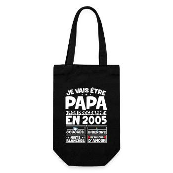 Je vais être papa mon programme en 2025 - Sac à bouteille - noir - Devant