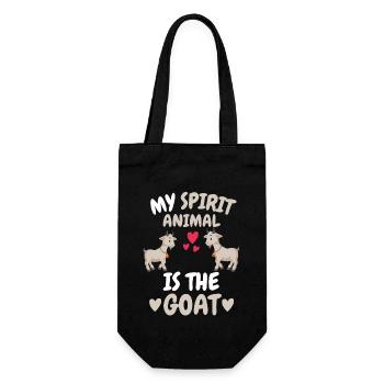 Mon animal spirituel Fermier Cadeau Animal Chèvre - Sac à bouteille - noir - Devant