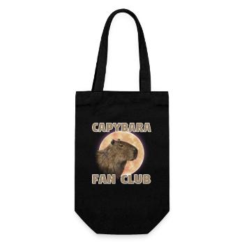 Wasserschwein Capybara Fan Club Cappybara Fans - Gift Bag for Bottles - black - Front