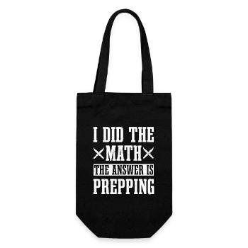 Conception de préparation amusante - Sac à bouteille - noir - Devant