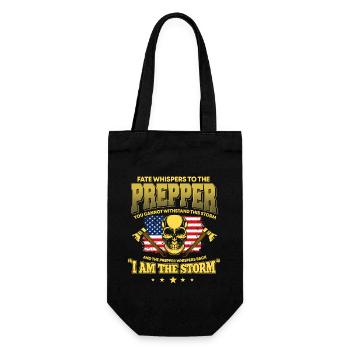 American Prepper Outfit America - Gift Bag for Bottles - black - Front