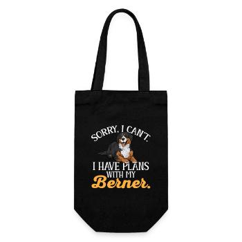 Bernese Mountain Dog - Gift Bag for Bottles - black - Front
