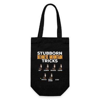 Bernese Mountain Dog - Gift Bag for Bottles - black - Front