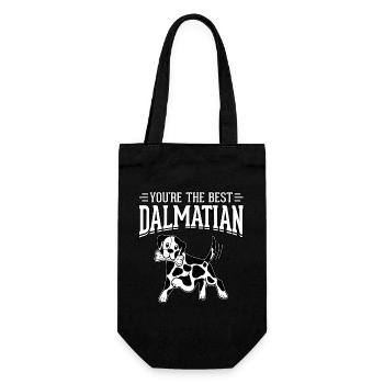 You're the best dalmatian - Gift Bag for Bottles - black - Front