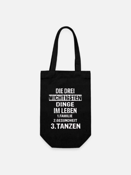 Tanzen - Geschenkbeutel für Flaschen - Schwarz