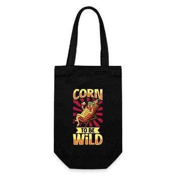 Funny Farmer Funny Farming Tractor Country Life - Gift Bag for Bottles - black - Front