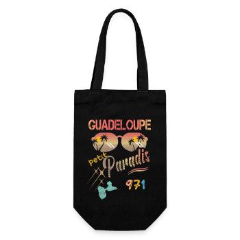idee cadeau guadeloupe petit paradis 971 gwada - Sac à bouteille - noir - Devant