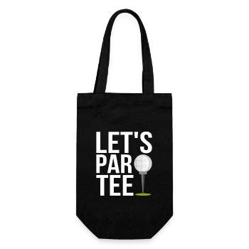 Let's Par Tee Golfing Golf - Geschenkbeutel für Flaschen - Schwarz - Vorne